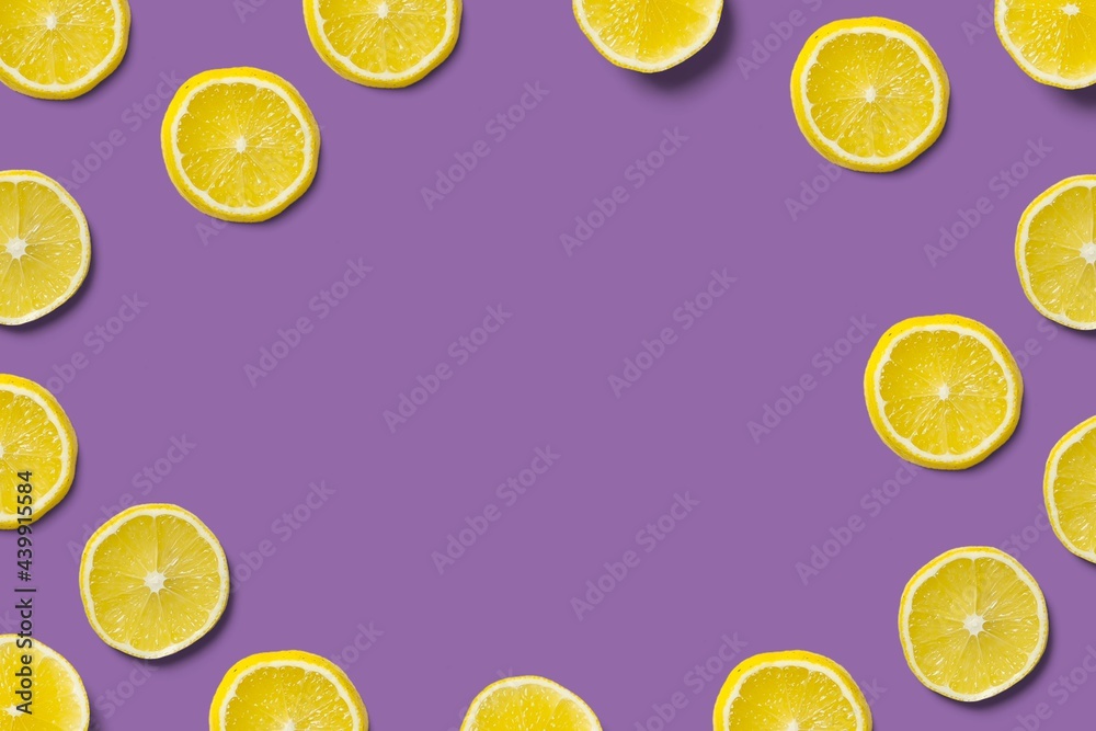 background with lemons