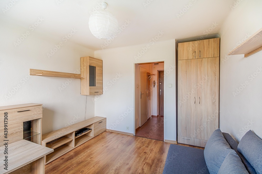 My tiny, student apartment in a small block of flats.