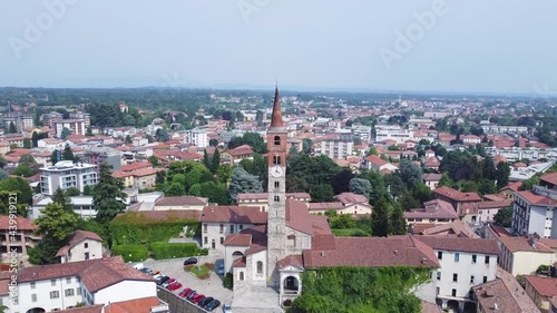 Urban landscape of Cantù, aerial view