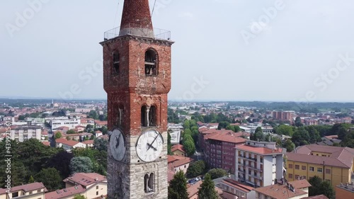 Urban landscape of Cantù, aerial view