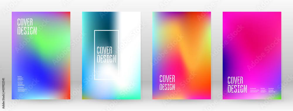 Fototapeta premium Pastel Soft. Rainbow Gradient Set Color Background