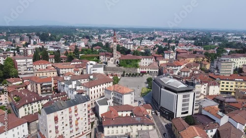 Urban landscape of Cantù, aerial view