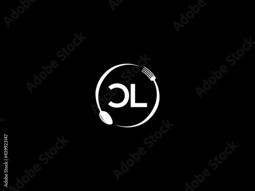 Letter CL Logo, restaurants cl logo icon vector for modern kitchen, health and food business