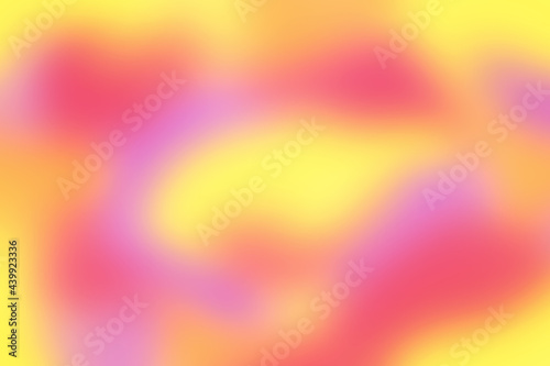 Abstract neon illustration in yellow, pink colors with blurred shapes for design, wallpaper, background, layout, brochures, posters, patterns, textures, decor, textiles, fabrics, banners, templates