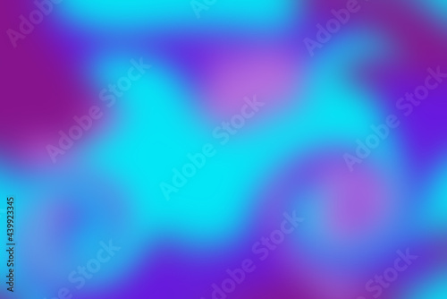 Abstract neon illustration in blue, purple colors with blurred shapes for design, wallpaper, background, layout, brochures, posters, patterns, textures, decor, textiles, fabrics, banners, templates