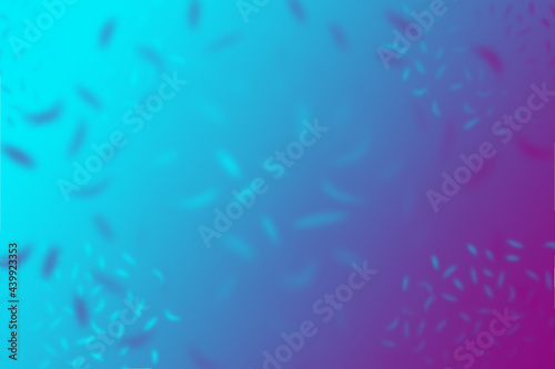 Abstract neon illustration in blue, purple colors with blurred petals for design, wallpaper, background, layout, brochures, posters, patterns, textures, decor, textiles, fabrics, banners, templates