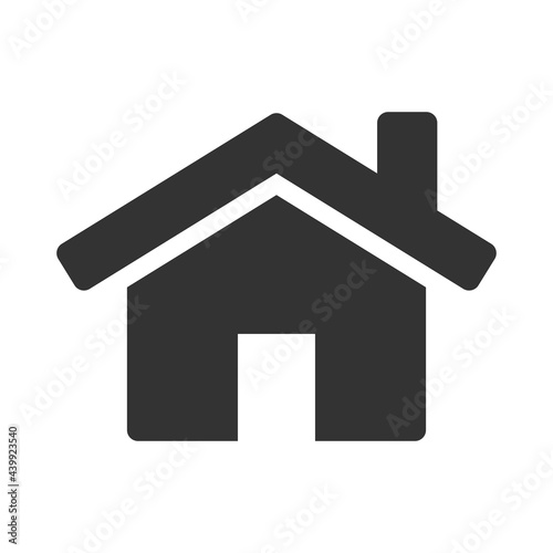 o2021-06-12-01Home simple flat icon, web homepage symbol. Vector illustration