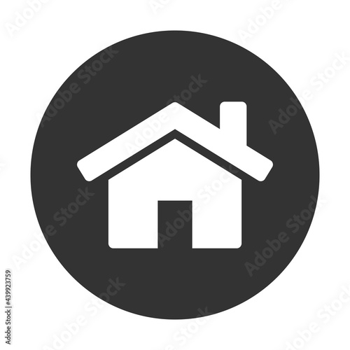 o2021-06-12-01Home simple flat icon, web homepage symbol. Vector illustration