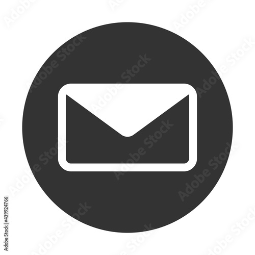 o2021-06-12Envelope simple flat icon, mail support symbol. White us concept. ...