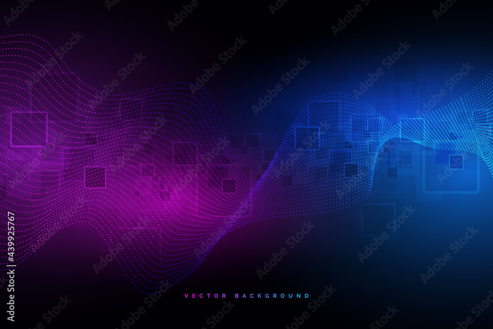 Global network connection.Abstract background technology graphic design. Network wireless systems and internet . Big data .Global network high speed connection data rate technology