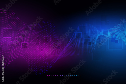 Global network connection.Abstract background technology graphic design. Network wireless systems and internet . Big data .Global network high speed connection data rate technology