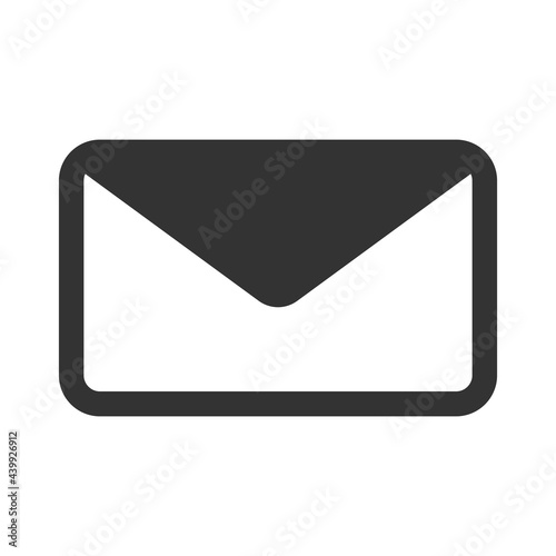 o2021-06-12Envelope simple flat icon, mail support symbol. White us concept. ...