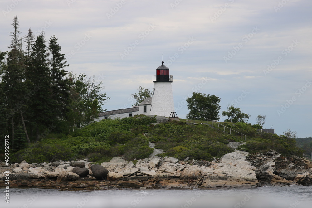 Beautiful Coastal Maine Lighthouse Building