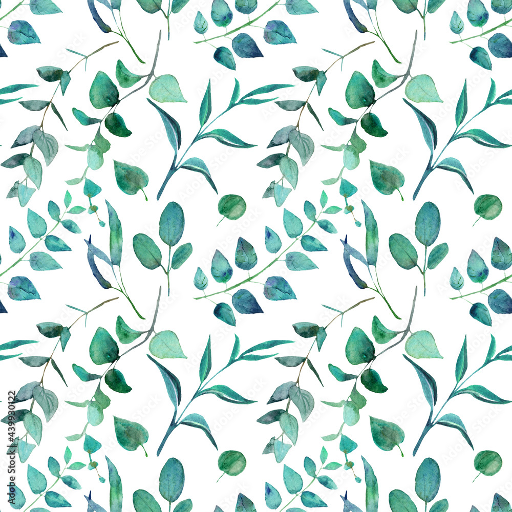 seamless floral pattern with leaves seamless floral pattern with leaves