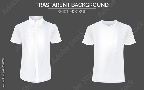 White T-Shirt and Formal shirt Mockup.