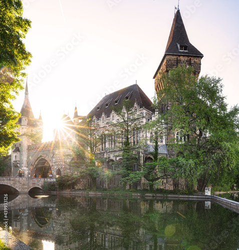 View on Vajdahunyad castle ...