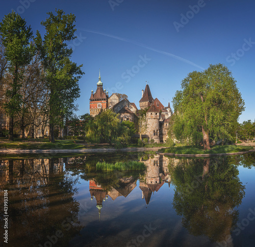 View on Vajdahunyad castle ...