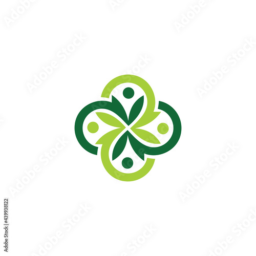 Community, network and social icon design template