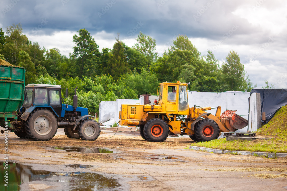 Agricultural machinery for harvesting silage. 