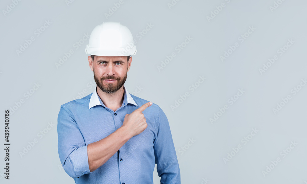 confident guy pointing finger on copy space. business project engineer. successful male ceo. confident guy pointing finger on copy space. business project engineer. successful male ceo.