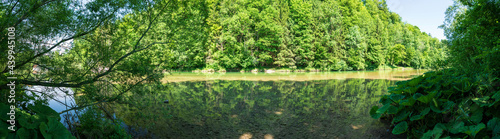 Alm Fluss Panorama in Oberösterreich