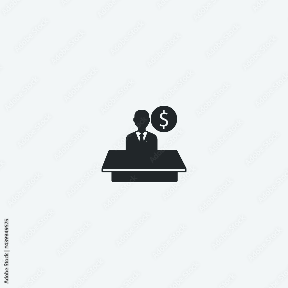 Analyst vector icon illustration sign Analyst vector icon illustration sign