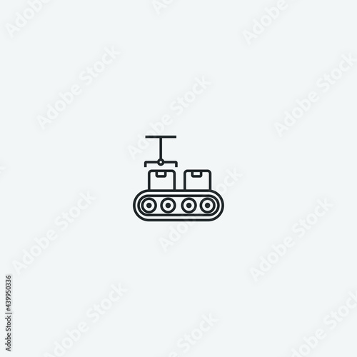 Production vector icon illustration sign