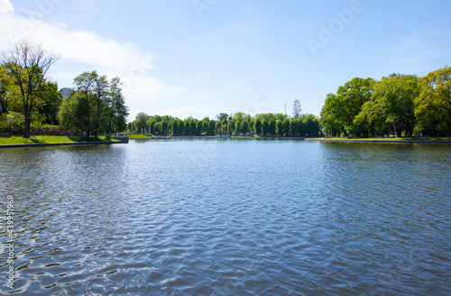 View of the Upper Pond. Kaliningrad, Russia.