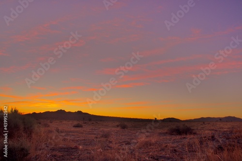 Beautiful Sunset In The Southern California Desert City Palmdale