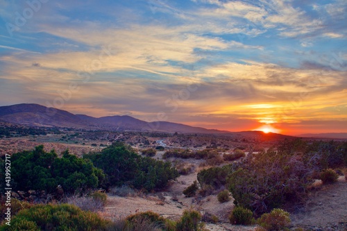 Beautiful Sunset In The Southern California Desert City Palmdale photo