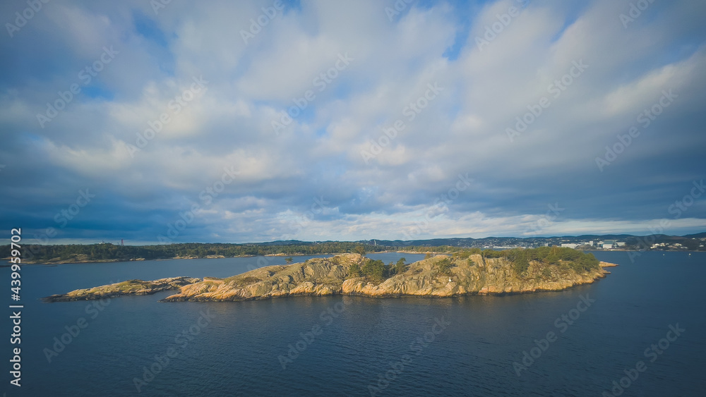 Kristiansand in the North Sea from onboard a cruise ship