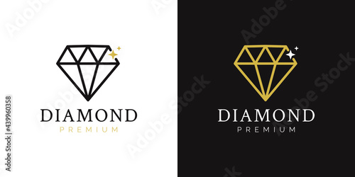 diamont luxury logo design concept