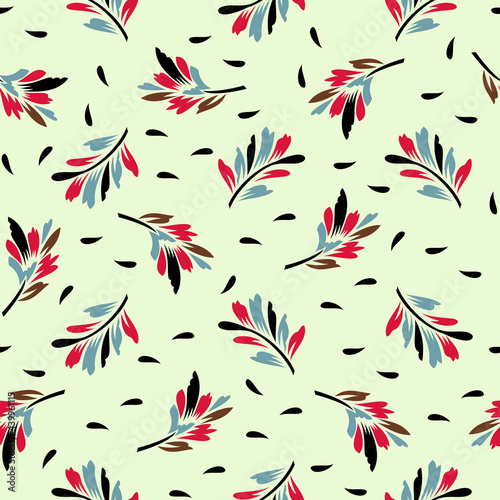 seamless floral pattern abstract background textile design