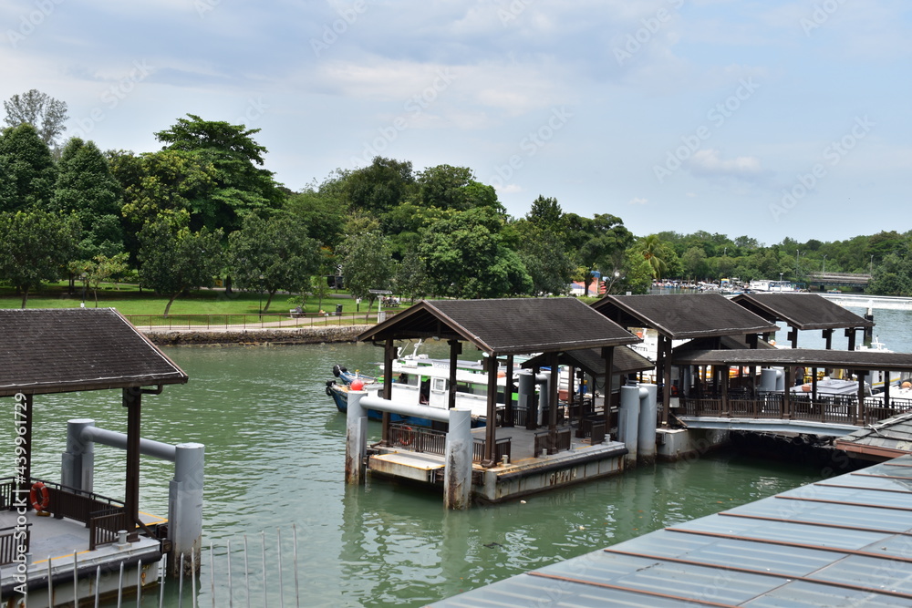 Beauty of nature with artificial Structure in Changi village ,Singapore .