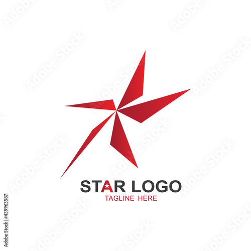 Star modern logo design. Flat vector icon illustration