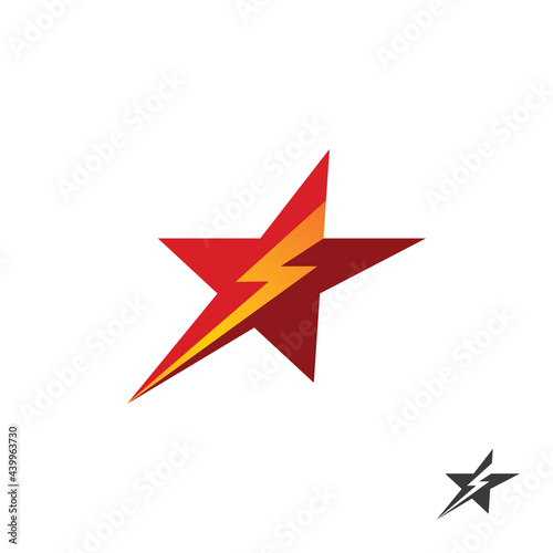 Star modern logo design. Flat vector icon illustration