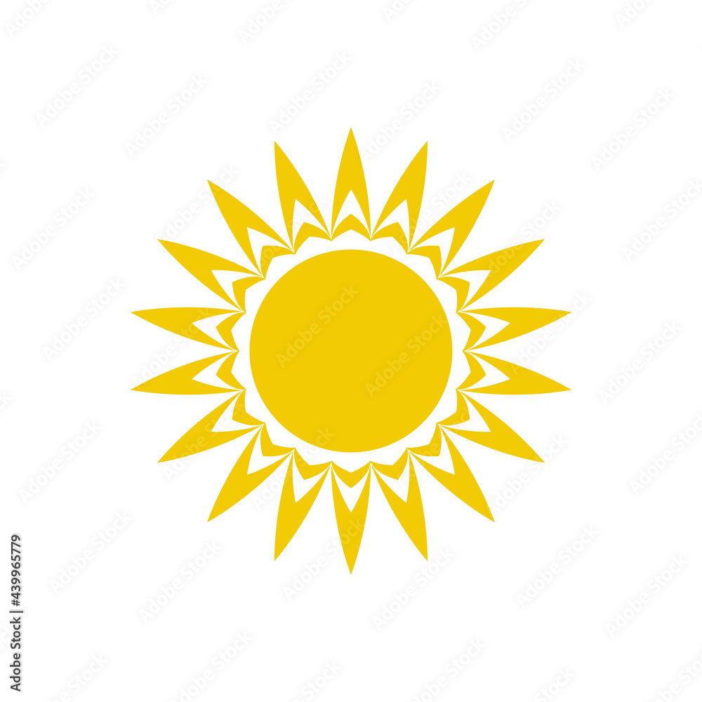 sun logo template vector icon sun logo template vector icon