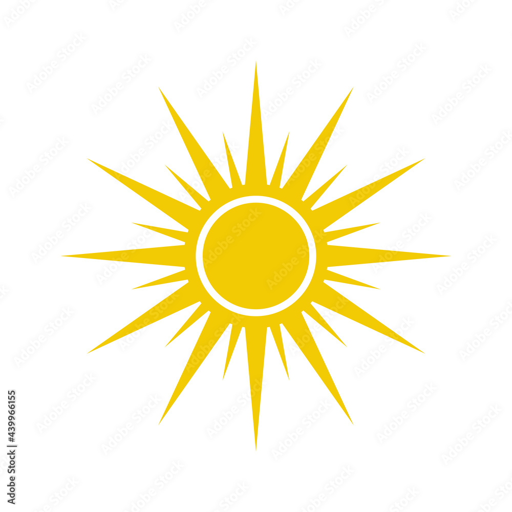 sun logo template vector icon sun logo template vector icon