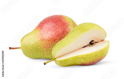 .pears on white background