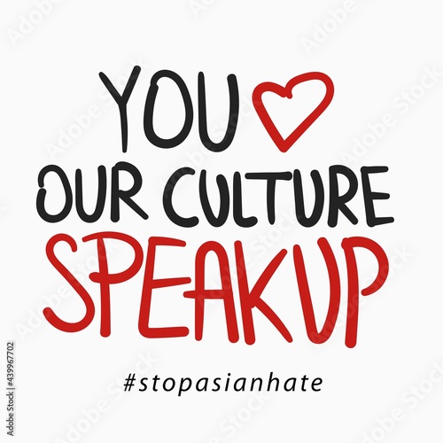 Quote : stop asian hate. racist to asian people. stop hating us not criminals or viruses. typography design