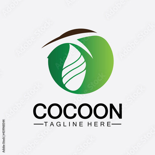 Free Download Cocoon logo vector illustration design template - GFXLoad