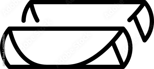 spring rolls minimal line icon