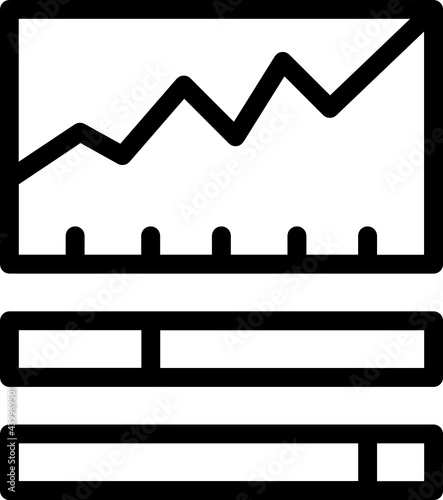 statistic minimal line icon