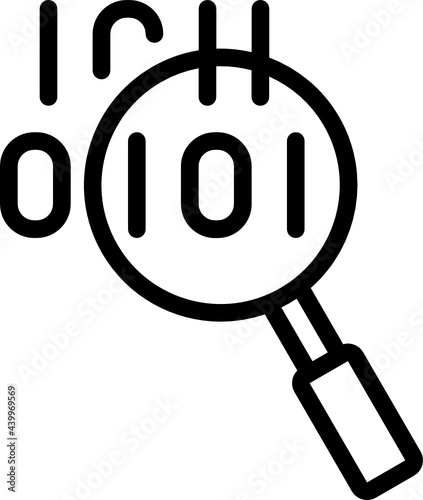 search data minimal line icon