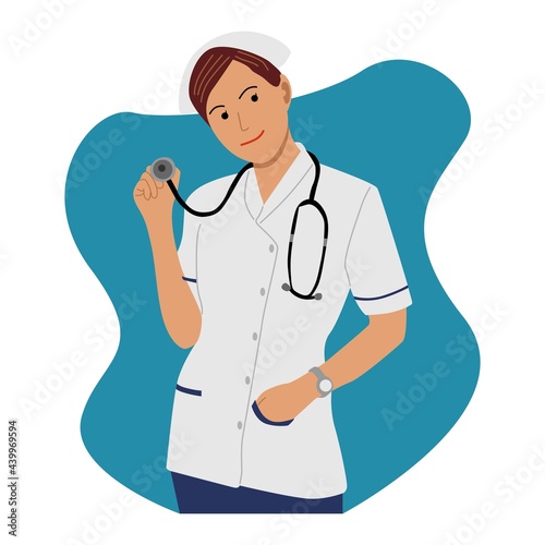 Doctor hold a stethoscope