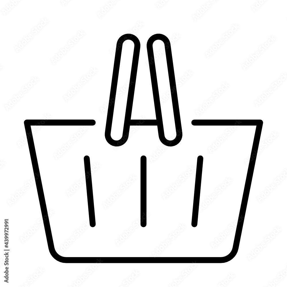 Outline basket icon Outline basket icon