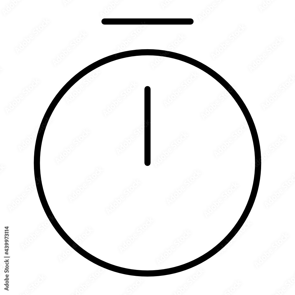 Outline stopwatch icon Outline stopwatch icon