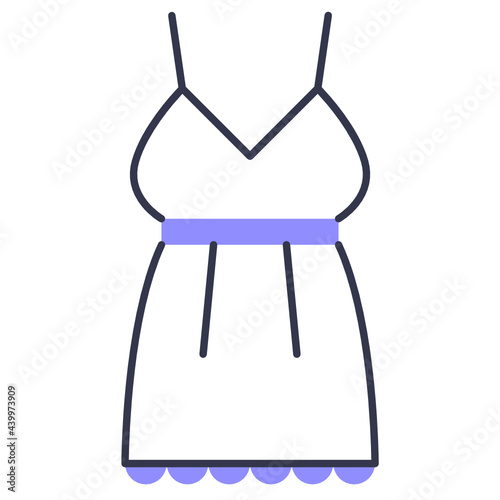 Colored line Nightgown Icon