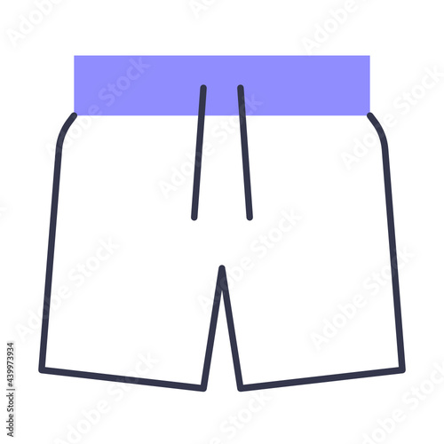 Colored line Shorts Icon