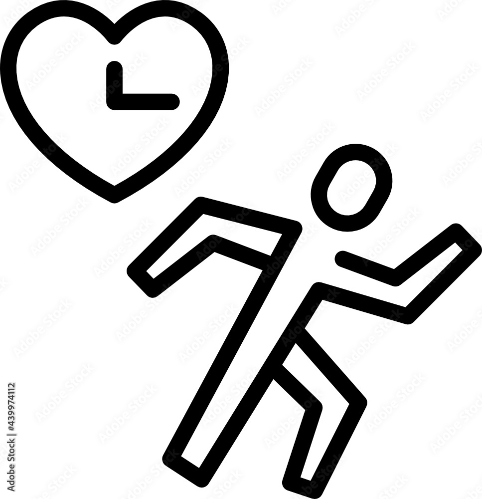 heart rate minimal line icon heart rate minimal line icon